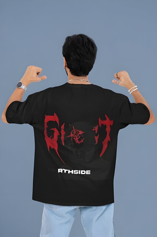 GHOST NORTHSIDE Oversized Down Shoulder T-shirt